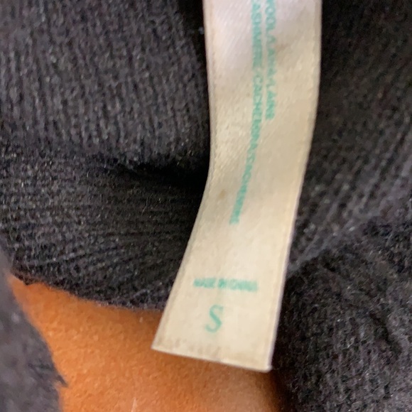 Aqua Dress Women Small Wool Cashmere Midi Dress Brown Long Sleeve Turtleneck - Picture 6 of 7